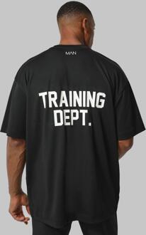 Man Active Oversized Training Dept Performance T-Shirt, Black - M