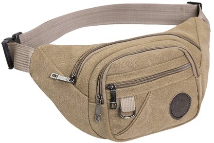 Man Mode Riem Tas Fanny Packs Multifunctionele Waterdichte Chaos Bum Bag Rits Pocket Duurzaam Mannen Heuptas Taille Pack # LR2 khaki