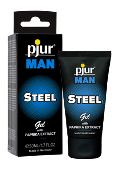 MAN - Steel Gel - Lubricant and Massage Gel - 2 fl oz / 50 ml - MAN - Steel Gel - Lubricant and Massage Gel - 2 fl oz / 50 ml