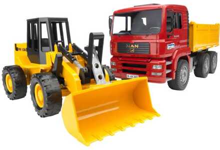 Man TGA kiepwagen & schuiflader Multikleur