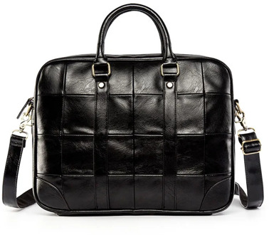 Man Waterproof Briefcase Travel Handbag PU Leather Laptop Case Crossbody Bag Laptop For Business Shoulder High Quality Bag