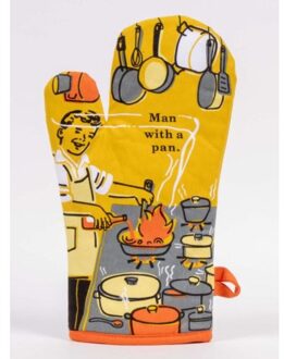 Man With A Pan Oven Handschoen