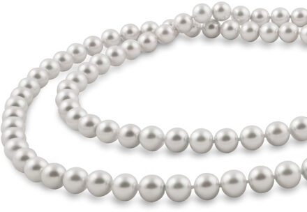 Manacor J6-69NV-NYSA 2-Wrap Parelketting voor dames Wit