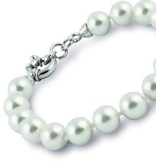 Manacor Parelarmband OT-5HUG-UPX7 voor dames Wit