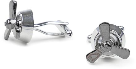 Manchetknoop Propellers Zilver