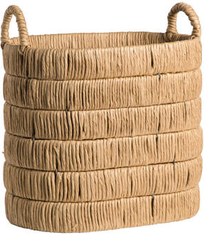 Mand Douze Naturel - 45x40x25 Cm - Metaal/Papier - Bruin