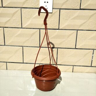 Mand Opknoping Planter Tuin Bloem Plant Potten Indoor Outdoor Planten, Succulent Opknoping Planter Manden Met Haak rood