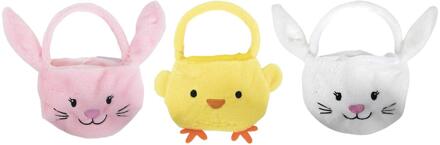 Mand pasen vilt teddy 15x22cm verschillende