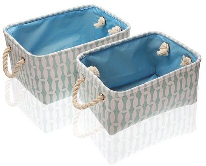 Mand Set Textiel (2 Stuks) (35X16X25 Cm)