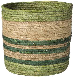Mand streep groot - groen - ø28x28 cm