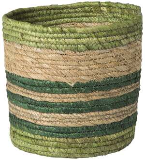 Mand streep klein - groen - ø24x24 cm