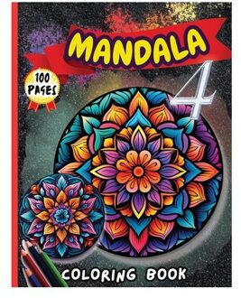 Mandala 4 Coloring Book: Stress Relieving Mandala Designs For Adults Relaxation - Peter