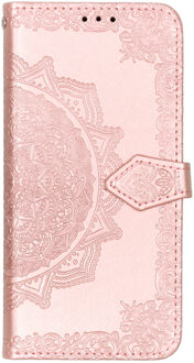 Mandala Booktype Huawei P30 Lite hoesje - Roze