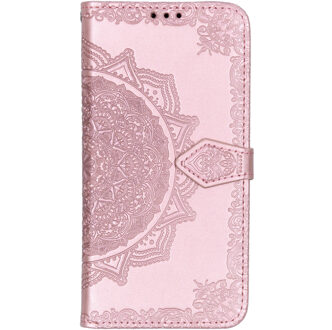 Mandala Booktype Samsung Galaxy A50 / A30s hoesje - Lichtroze