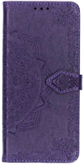 Mandala Booktype Samsung Galaxy S10 Plus hoesje - Paars