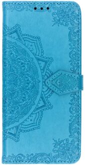 Mandala Booktype Samsung Galaxy S10 Plus hoesje - Turquoise