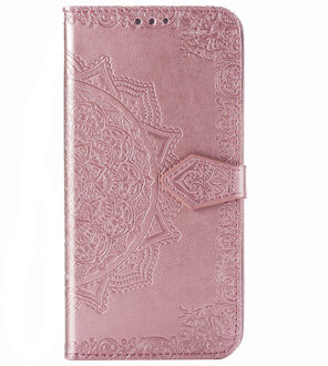 Mandala Booktype Xiaomi Poco F2 Pro hoesje - Rosé Goud