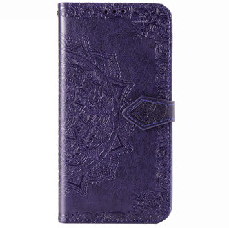 Mandala Booktype Xiaomi Redmi 9A hoesje - Paars