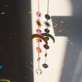 Mandala Crystal Rainbow Maker Wind Chime Outdoor Opknoping Ornamenten Suncatcher Prism Voor Thuis Venster Wall Garden Yard Gazon Decor