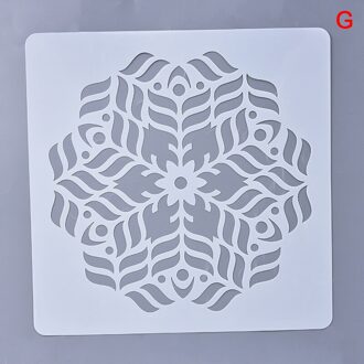Mandala Lotus Stencil Schilderen Geometrie Vloer Muur Decoratieve Template Diy Scrapbook Kleuring Embossing Album Tool