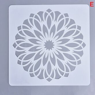 Mandala Lotus Stencil Schilderen Geometrie Vloer Muur Decoratieve Template Diy Scrapbook Kleuring Embossing Album Tool