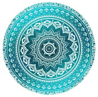 Mandala Ronde Tapestry Zomer Strand Picknick Gooien Tapijt Deken Bohemen Matten DSS899 groen