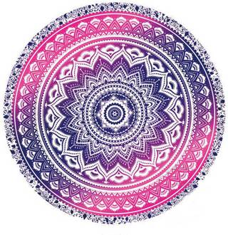 Mandala Ronde Tapestry Zomer Strand Picknick Gooien Tapijt Deken Bohemen Matten DSS899 roos rood