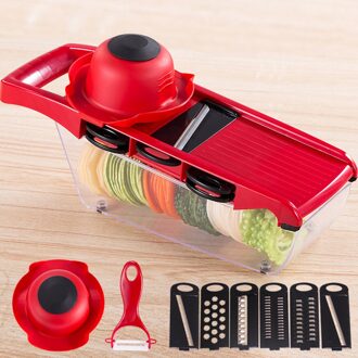 Mandoline Slicer Groente Cutter Met Rvs Blade Handleiding Aardappel Dunschiller Wortel Kaasrasp Dicer Keuken Tool