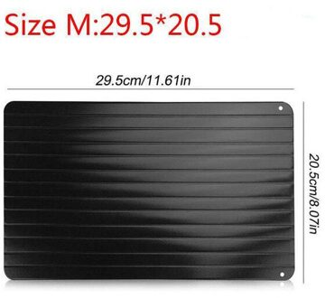 Mandoline Snelle Ontdooien Lade Dooi Bevroren Voedsel Vlees Fruit Quick Ontdooien Plaat Board Ontdooien Keuken Gadget Tool 0.2cm-thickness / M