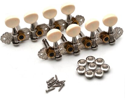 Mandoline Tuning Keys Machine Heads Tuners Tuning Keys Pinnen Voor Mandoline Instrument zilver