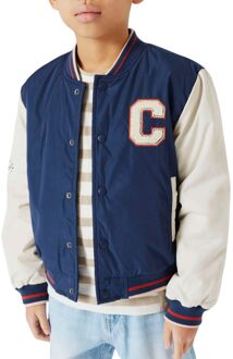 Mandy Bomber Jack Jongens donkerblauw - crème - rood - 116