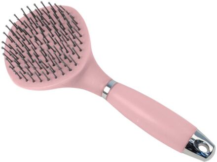 Manenborstel met gelgrip - Lichtroze