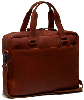 Manhattan Laptoptas cognac - H 30 x B 40 x D 10