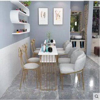 Manicure table web celebrity marble manicure table and chairs two-person single manicure table nail table set combination