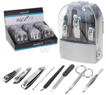 Manicureset 8-delig afbeeld zilver