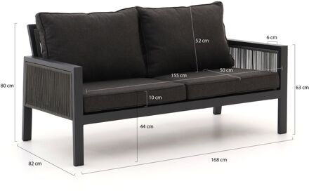 Manifesto Alzano lounge tuinbank 168cm - Laagste prijsgarantie! Grijs