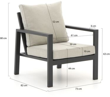 Manifesto Alzano lounge tuinstoel - Laagste prijsgarantie! Grijs