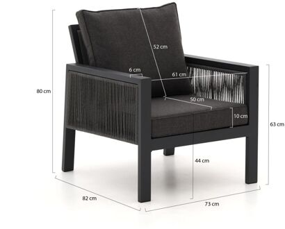 Manifesto Alzano lounge tuinstoel - Laagste prijsgarantie! Grijs