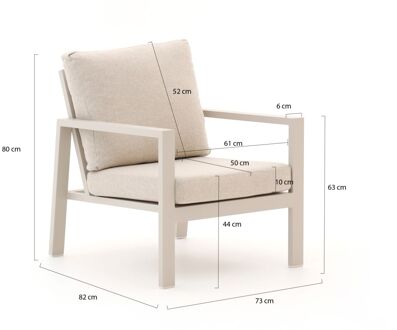 Manifesto Alzano lounge tuinstoel - Laagste prijsgarantie! Taupe