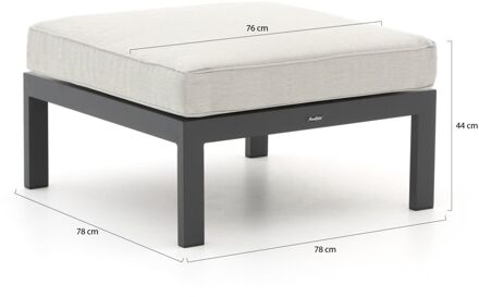 Manifesto Alzano lounge voetenbank 78x78cm - Laagste prijsgarantie! Grijs