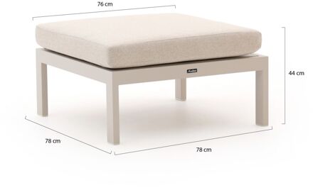 Manifesto Alzano lounge voetenbank 78x78cm - Laagste prijsgarantie! Wit