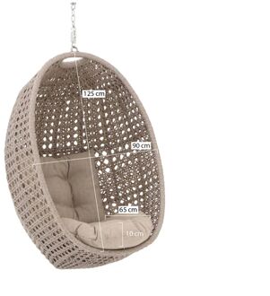 Manifesto Andriano hangstoel (alleen basket) - Laagste prijsgarantie! Grijs