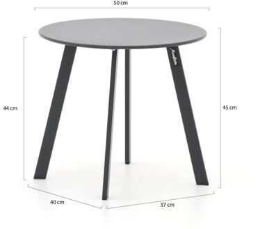 Manifesto Bovezzo bijzet tuintafel ø 50cm (h:45cm) - Laagste prijsgarantie! Grijs