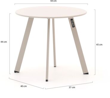 Manifesto Bovezzo bijzet tuintafel ø 50cm (h:45cm) - Laagste prijsgarantie! Taupe