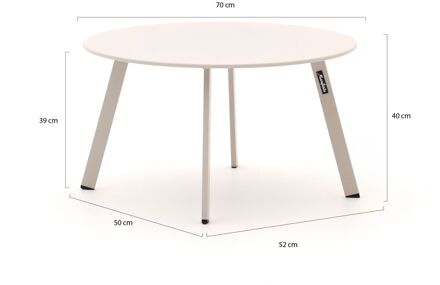 Manifesto Bovezzo bijzet tuintafelset 3-delig - Laagste prijsgarantie! Taupe