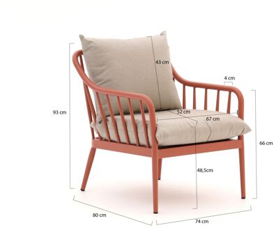 Manifesto Celante lounge tuinstoel - Laagste prijsgarantie! Oranje