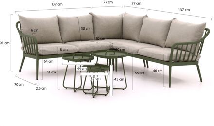 Manifesto Celante/Pito hoek loungeset 6-delig - Laagste prijsgarantie! Groen
