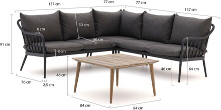 Manifesto Celante/ROUGH-K hoek loungeset 4-delig - Laagste prijsgarantie! Grijs