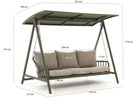 Manifesto Celante schommelbank 223cm - Laagste prijsgarantie! Groen