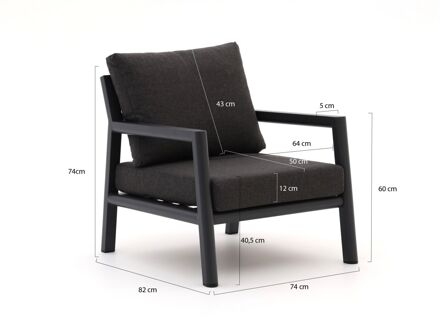 Manifesto Corsano lounge tuinstoel - Laagste prijsgarantie! Grijs